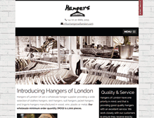 Tablet Screenshot of hangersoflondon.com